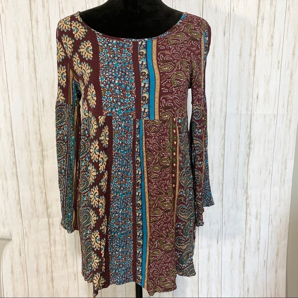 Audrey 3+1 tunic dress hippie boho floral - Picture 2 of 7